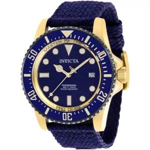 Invicta Men's Watch - Pro Diver Automatic Navy Blue Dial Fabric Strap | 38239