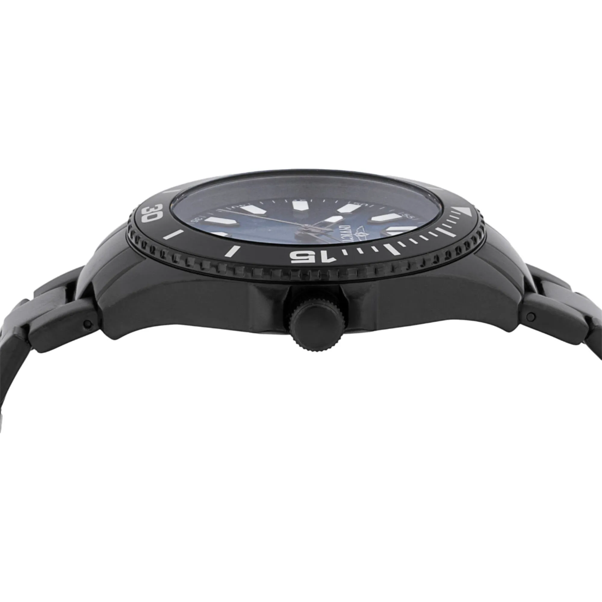 Invicta Men's Watch - Pro Diver Blue Dial Black IP Stainless Steel Bracelet | 46320