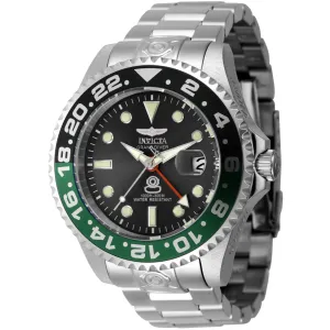 Invicta Men's Watch - Pro Diver Quartz Black Dial Stainless Steel Bracelet | 45667
