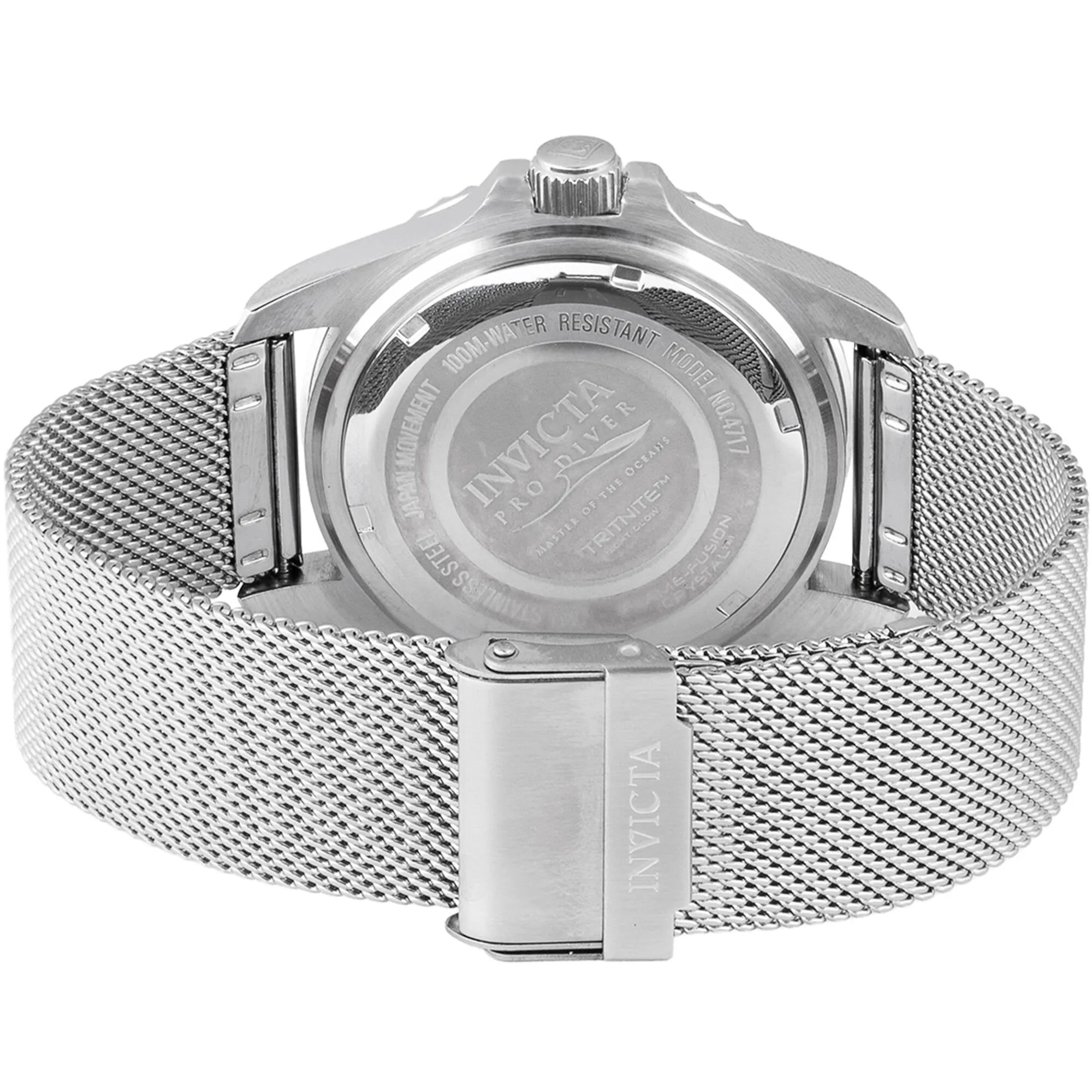 Invicta Men's Watch - Pro Diver Quartz Blue Dial Silver Mesh Bracelet Date | 47175
