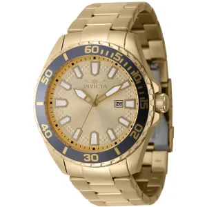Invicta Men's Watch - Pro Diver Quartz Grey and Gold Tone Bezel Bracelet | 47341