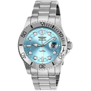 Invicta Men's Watch - Pro Diver Quartz Light Blue Dial Steel Bracelet | 44715