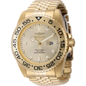 Invicta Men's Watch - Pro Diver Quartz Yellow Gold Stainless Steel Bracelet | 44520