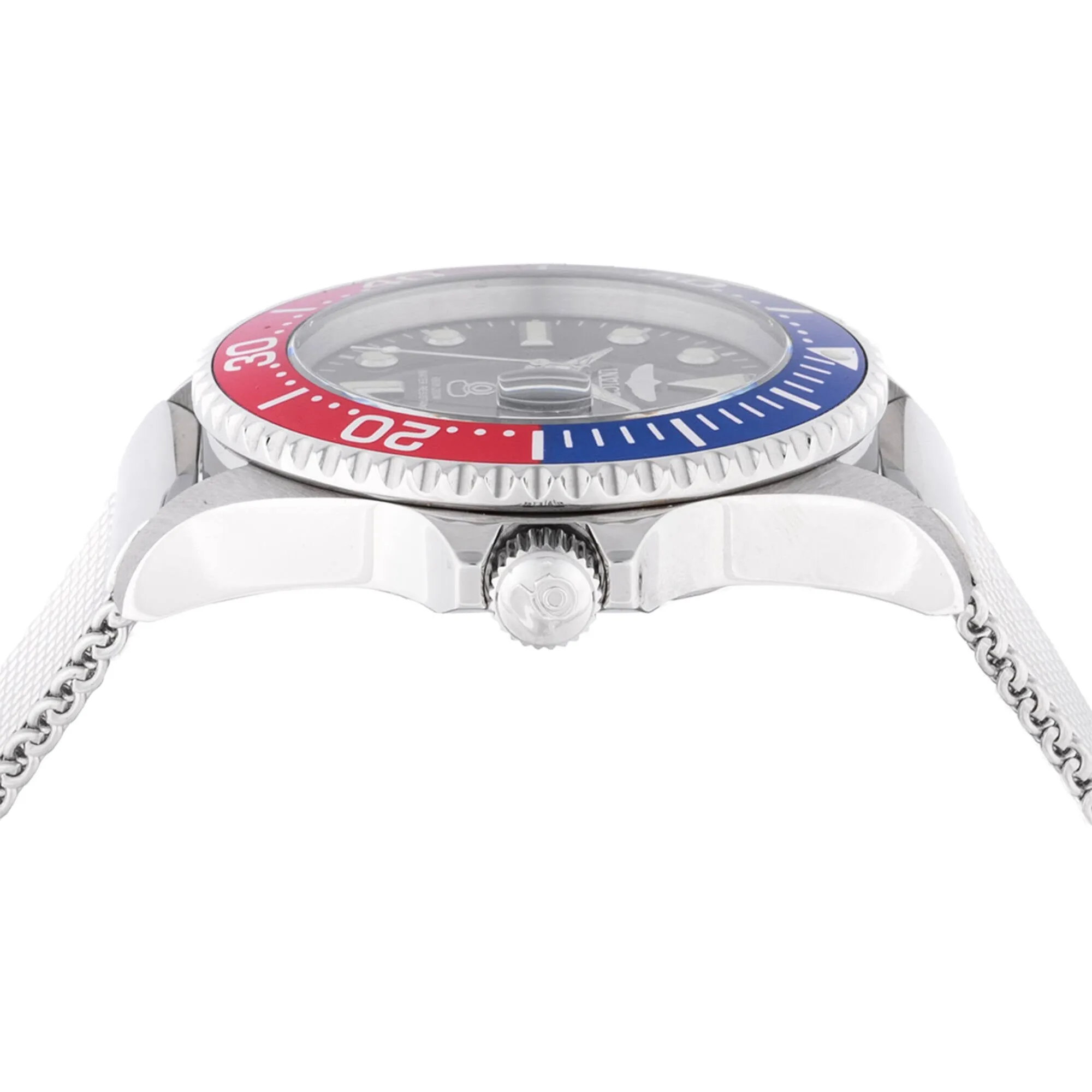 Invicta Men's Watch - Pro Diver Rotating Bezel Silver Steel Bracelet Dive | 48215