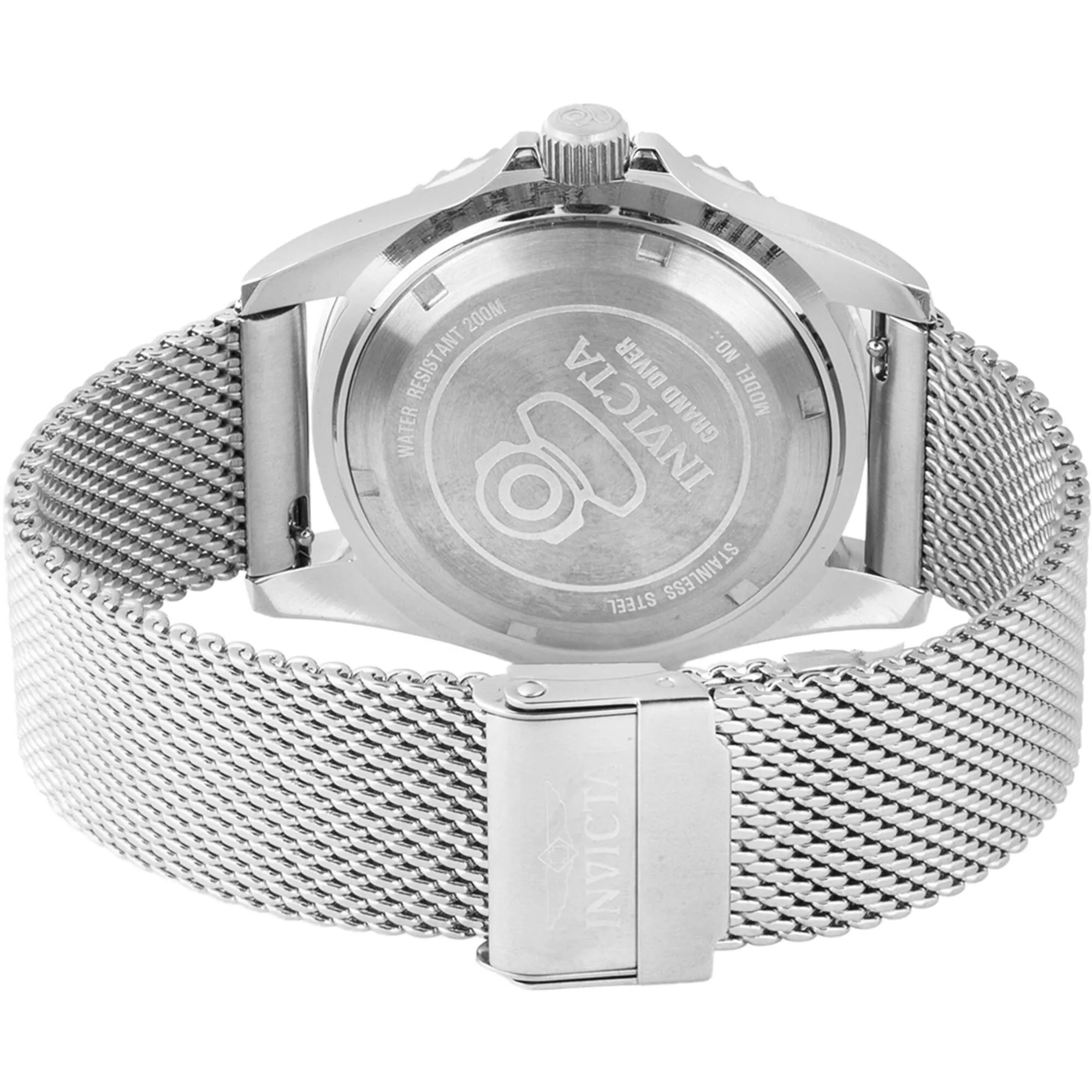 Invicta Men's Watch - Pro Diver Rotating Bezel Silver Steel Bracelet Dive | 48215