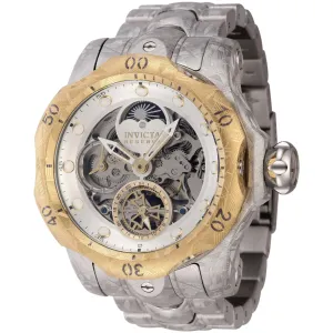 Invicta Men's Watch - Reserve Automatic Silver and Gold Tone Skeleton Dial | 44434