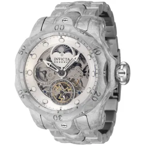 Invicta Men's Watch - Reserve Automatic Silver and Gunmetal Skeleton Dial | 44433