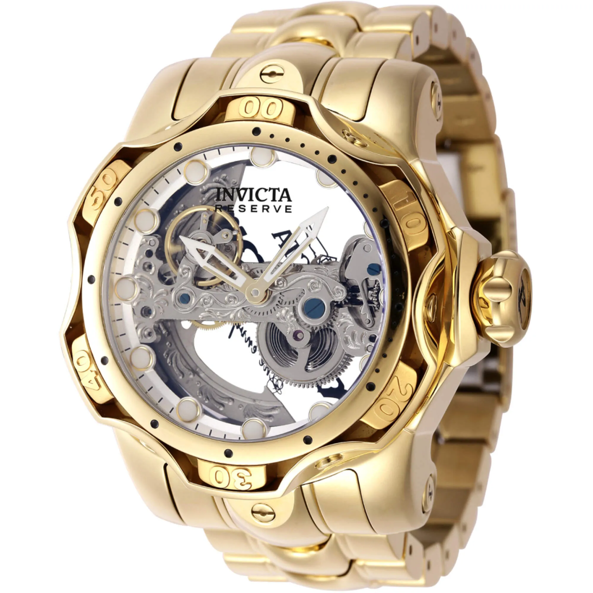Invicta Men's Watch - Reserve Automatic Silver Tone Ghost Bridge Dial | 45487