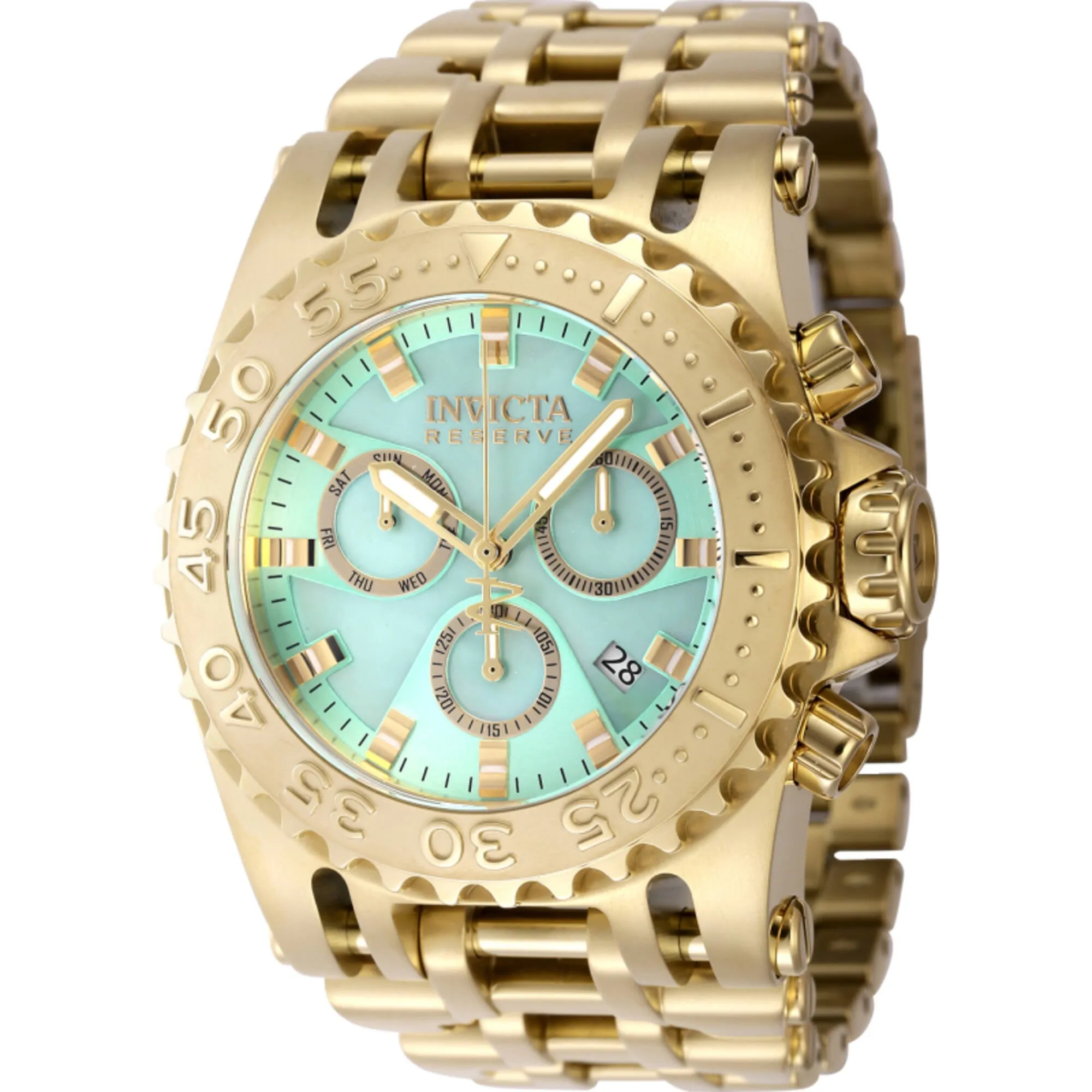 Invicta Men's Watch - Reserve Chaos Chronograph Yellow Gold Steel Bracelet | 47610