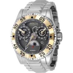 Invicta Men's Watch - Reserve Excursion Automatic Silver Steel Bracelet Date | 47573