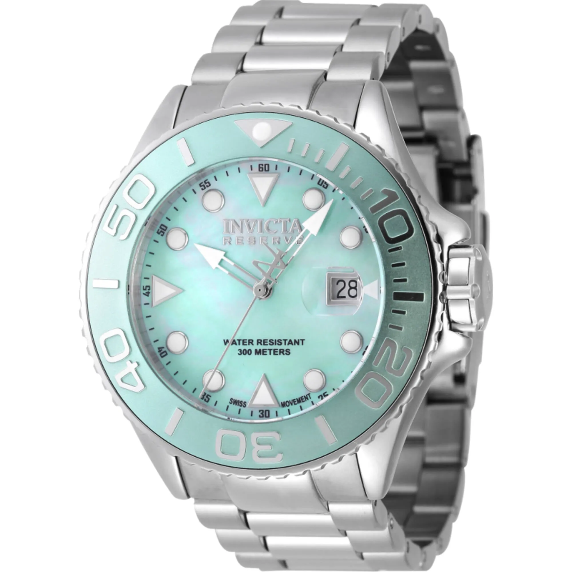 Invicta Men's Watch - Reserve Grand Diver Turquoise Dial Silver Bracelet | 47210