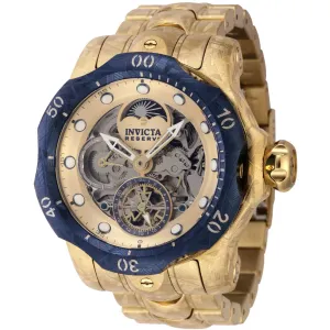 Invicta Men's Watch - Reserve Venom Automatic Gold Tone, Blue Skeleton Dial | 44436