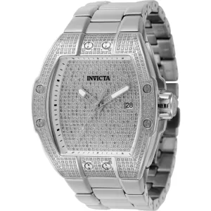 Invicta Men's Watch - S1 Rally Automatic Rhodium Diamond Pave Dial Bracelet | 45688