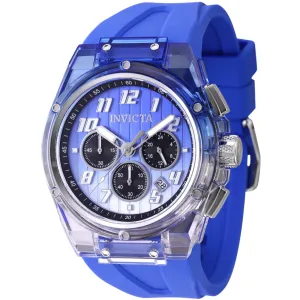 Invicta Men's Watch - S1 Rally Chronograph Black, Blue, Metallic White Dial | 47350