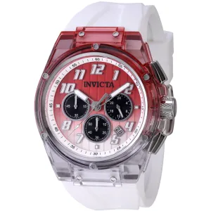 Invicta Men's Watch - S1 Rally Chronograph Black, Orange, Metallic White Dial | 47346