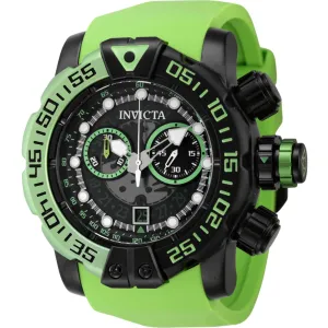 Invicta Men's Watch - Sea Hunter Chronograph Quartz Green Silicone Strap | 44847