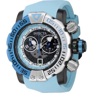 Invicta Men's Watch - Sea Hunter Chronograph Quartz Light Blue Silicone Strap | 44848