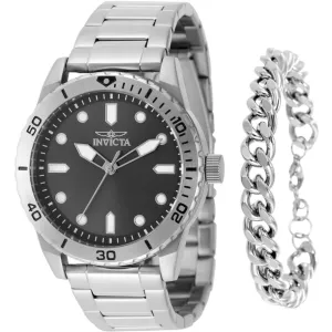 Invicta Men's Watch - Specialty Grey Dial Silver Stainless Steel Bracelet | 48308