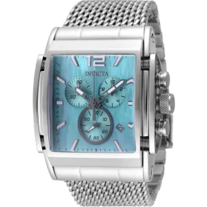 Invicta Men's Watch - Speedway Chronograph Blue Mop Dial Silver Steel Bracelet | 48207
