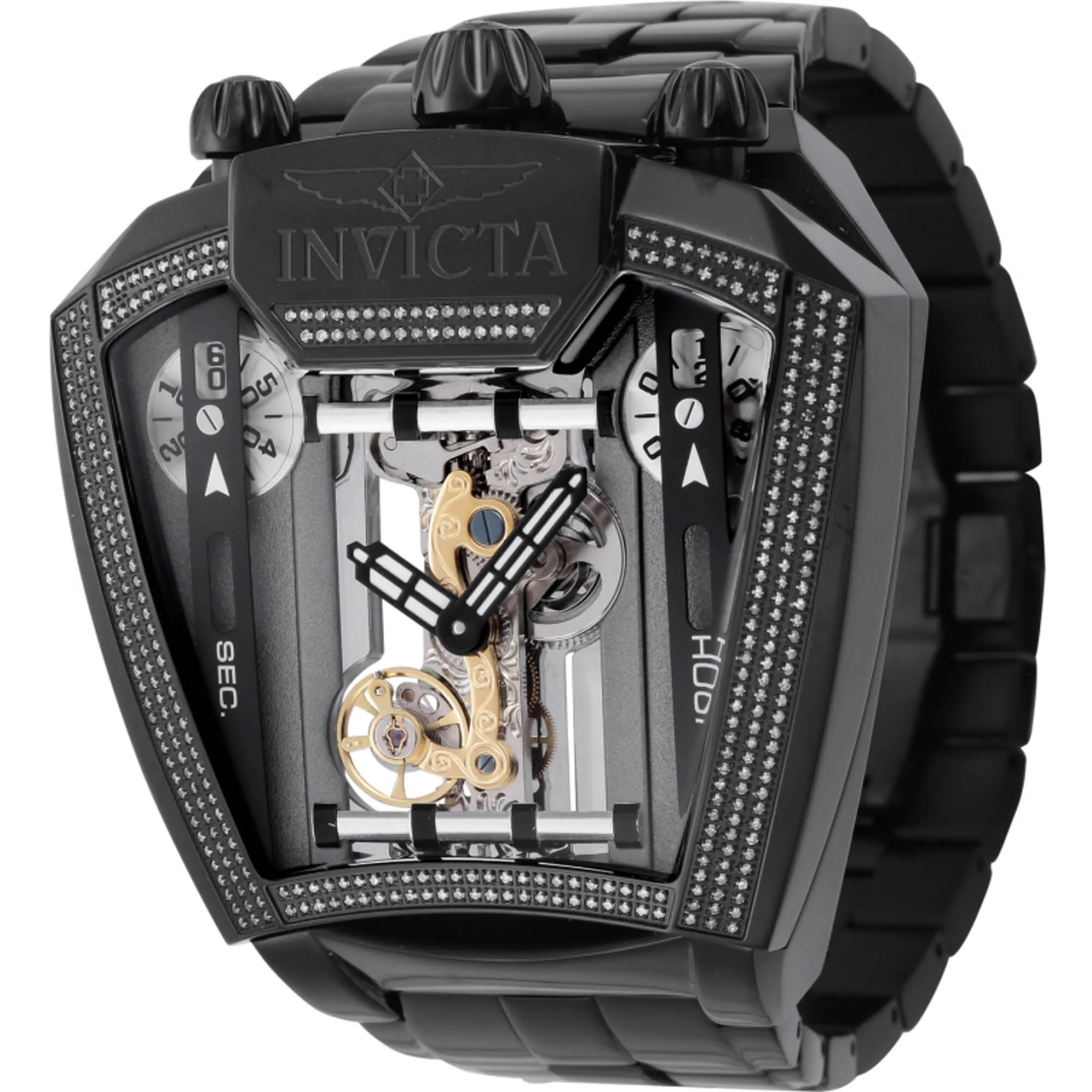 Invicta Men's Watch - Speedway Diamond Grey and Black Dial Bracelet | 45849
