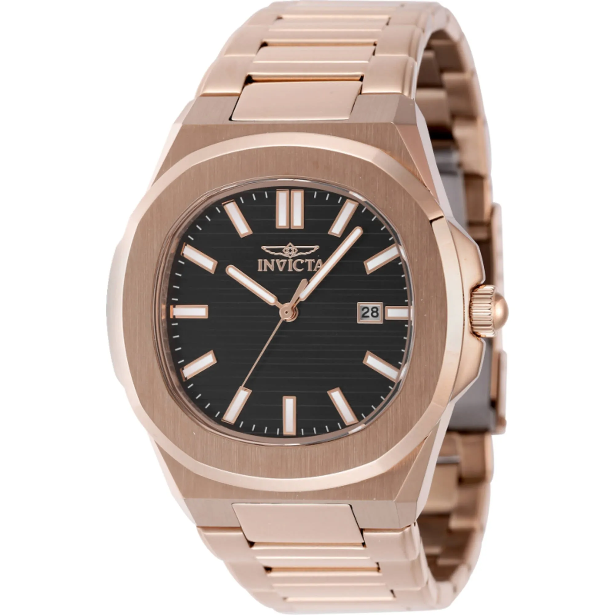 Invicta Men's Watch - Speedway Quartz Brown Dial Rose Gold Bracelet | 48519