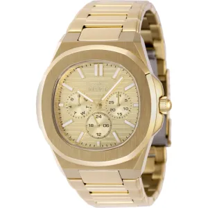 Invicta Men's Watch - Speedway Quartz Day-Date Gold Tone Dial Bracelet | 48525