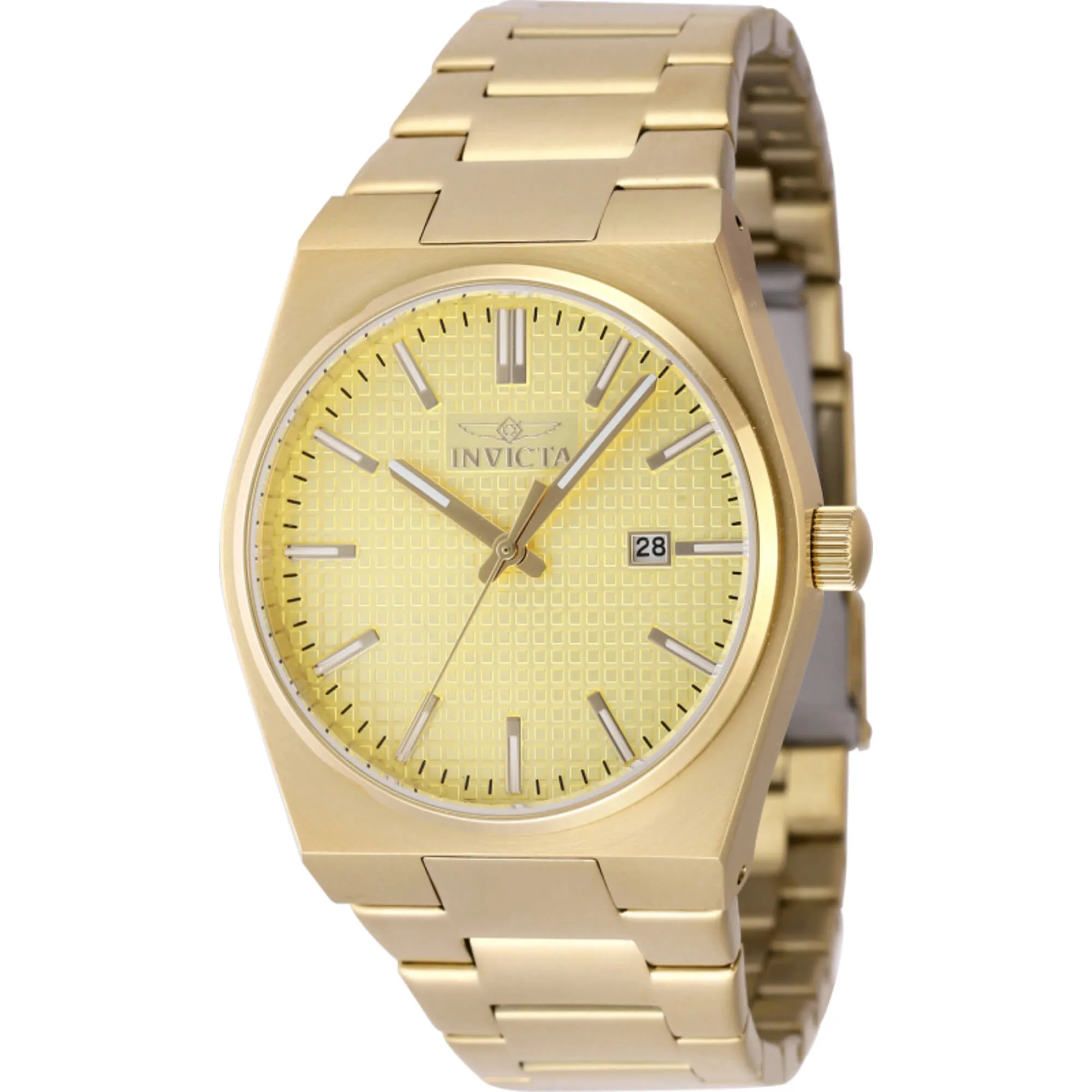 Invicta Men's Watch - Speedway Quartz Gold Tone Dial Stainless Steel Bracelet | 48398