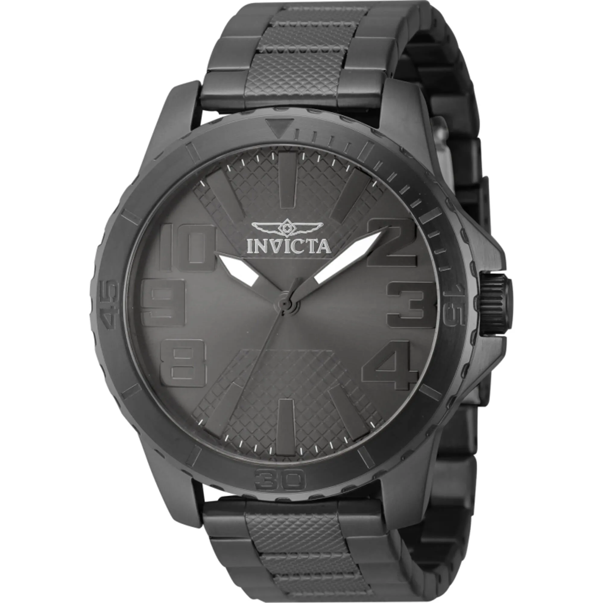 Invicta Men's Watch - Speedway Quartz Gunmetal Dial Stainless Steel Bracelet | 46305