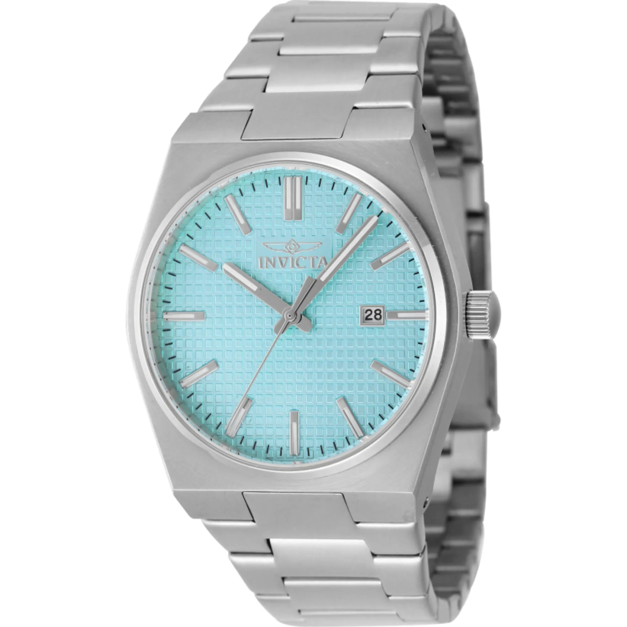 Invicta Men's Watch - Speedway Quartz Light Blue Dial Silver Steel Bracelet | 48394