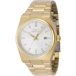Invicta Men's Watch - Speedway Quartz Silver Dial Yellow Gold Steel Bracelet | 48400