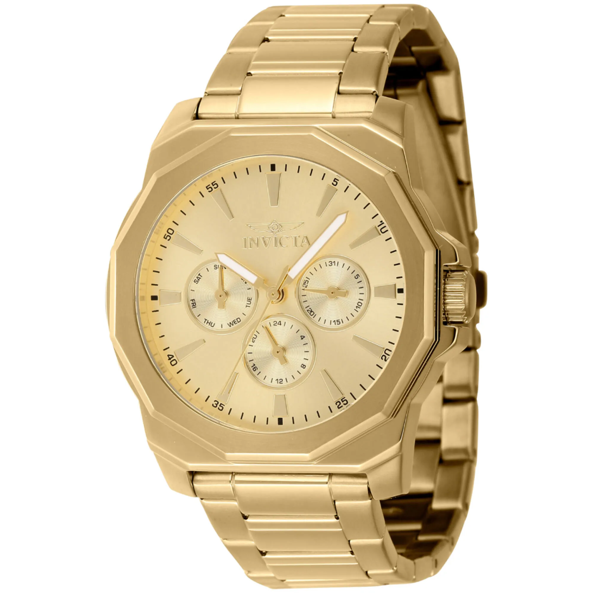 Invicta Men's Watch - Speedway Quartz Yellow Gold Stainless Steel Bracelet | 46855