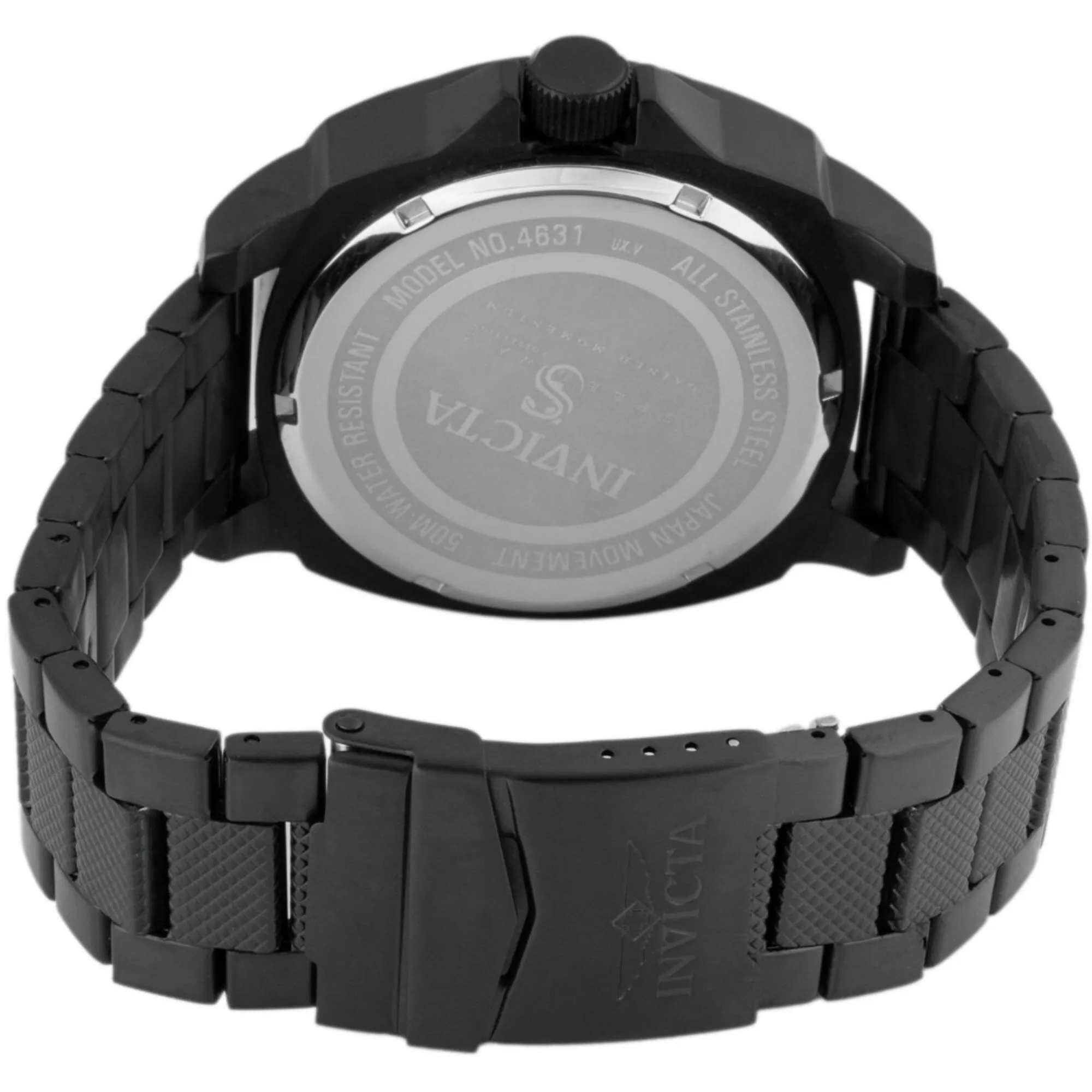 Invicta Men's Watch - Speedway Red Hour Markers Quartz Black Dial Bracelet | 46315