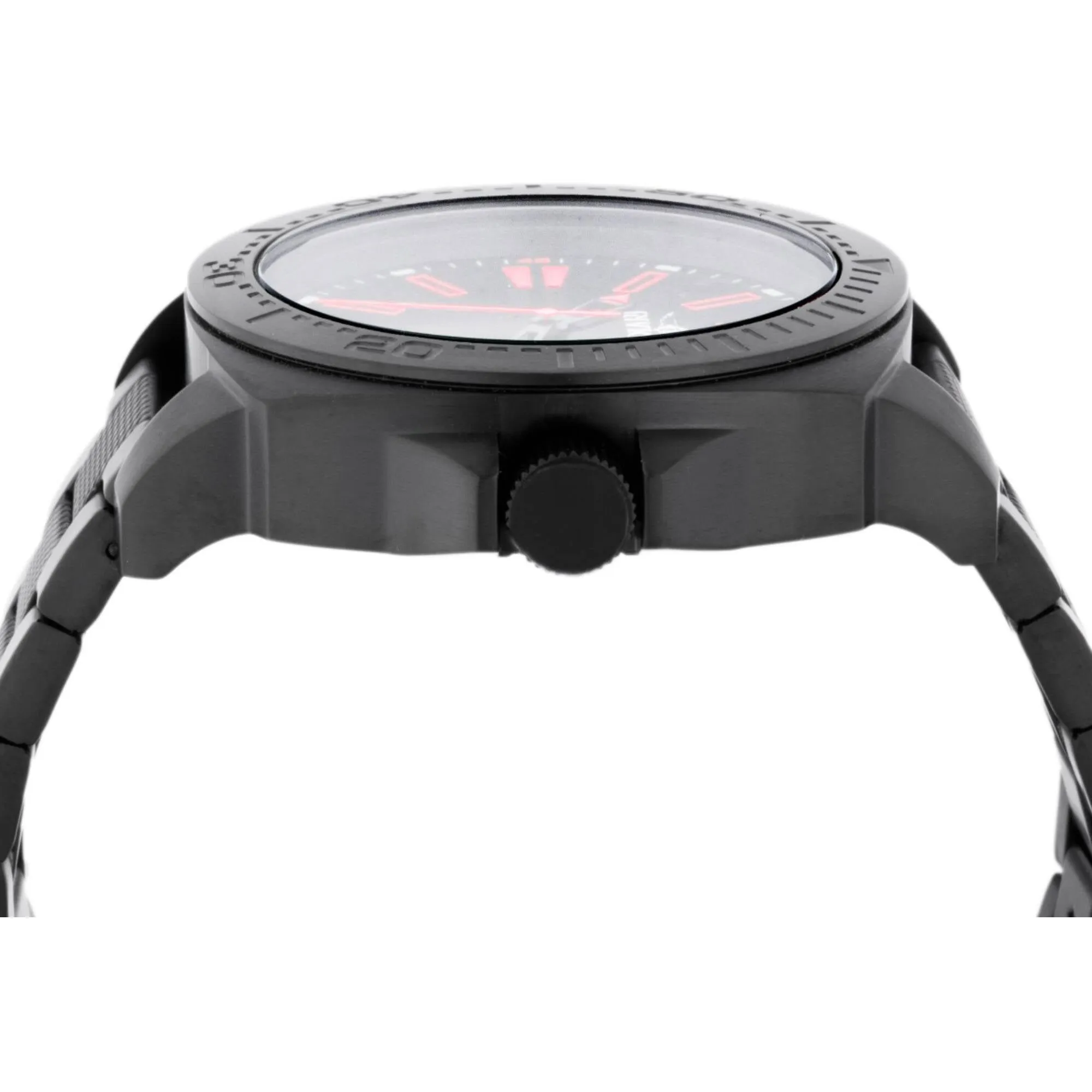 Invicta Men's Watch - Speedway Red Hour Markers Quartz Black Dial Bracelet | 46315