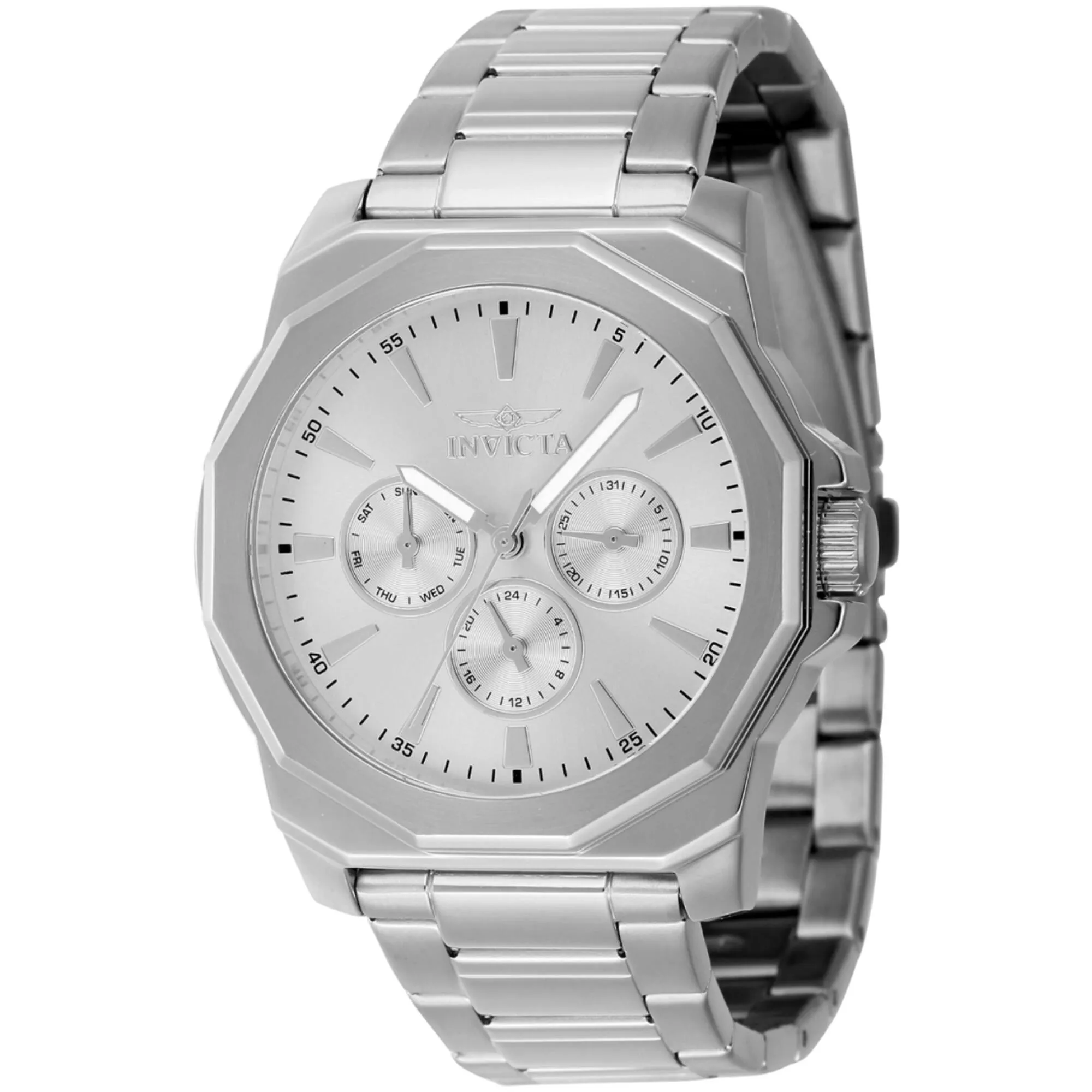 Invicta Men's Watch - Speedway Silver Tone Dial Stainless Steel Bracelet | 46843
