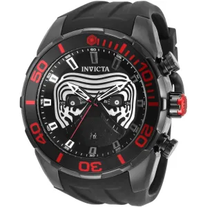 Invicta Men's Watch - Star Wars Kylo Ren Quartz Black and White Dial Strap | 35044