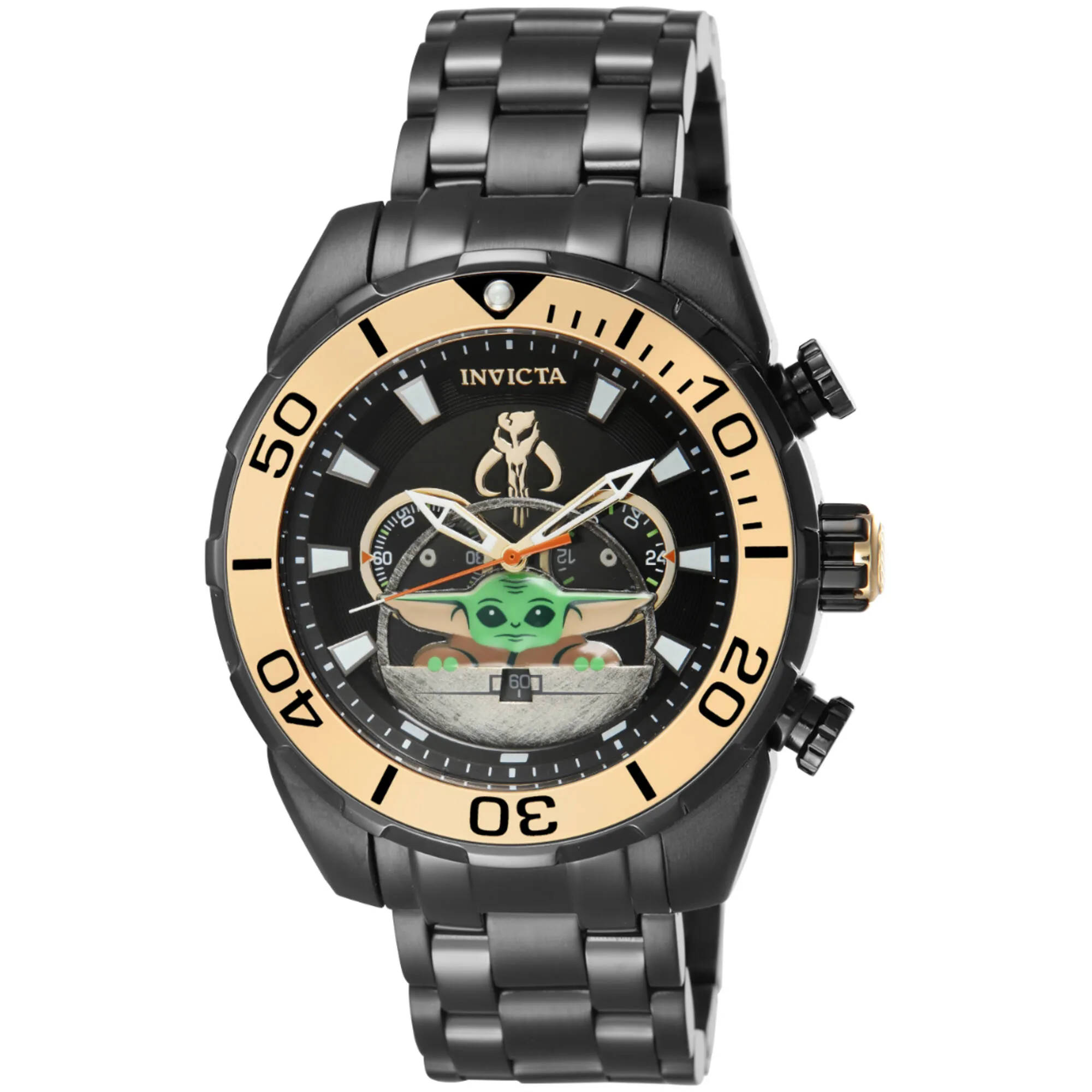 Invicta Men's Watch - Star Wars The Child Black IP Stainless Steel Bracelet | 43583