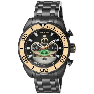 Invicta Men's Watch - Star Wars The Child Black IP Stainless Steel Bracelet | 43583