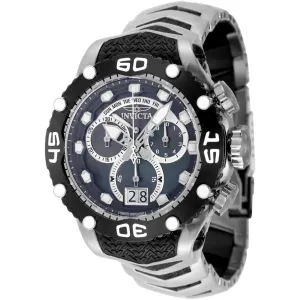 Invicta Men's Watch - Subaqua Noma VIII Chronograph Black/Silver Tone Bracelet | 47291