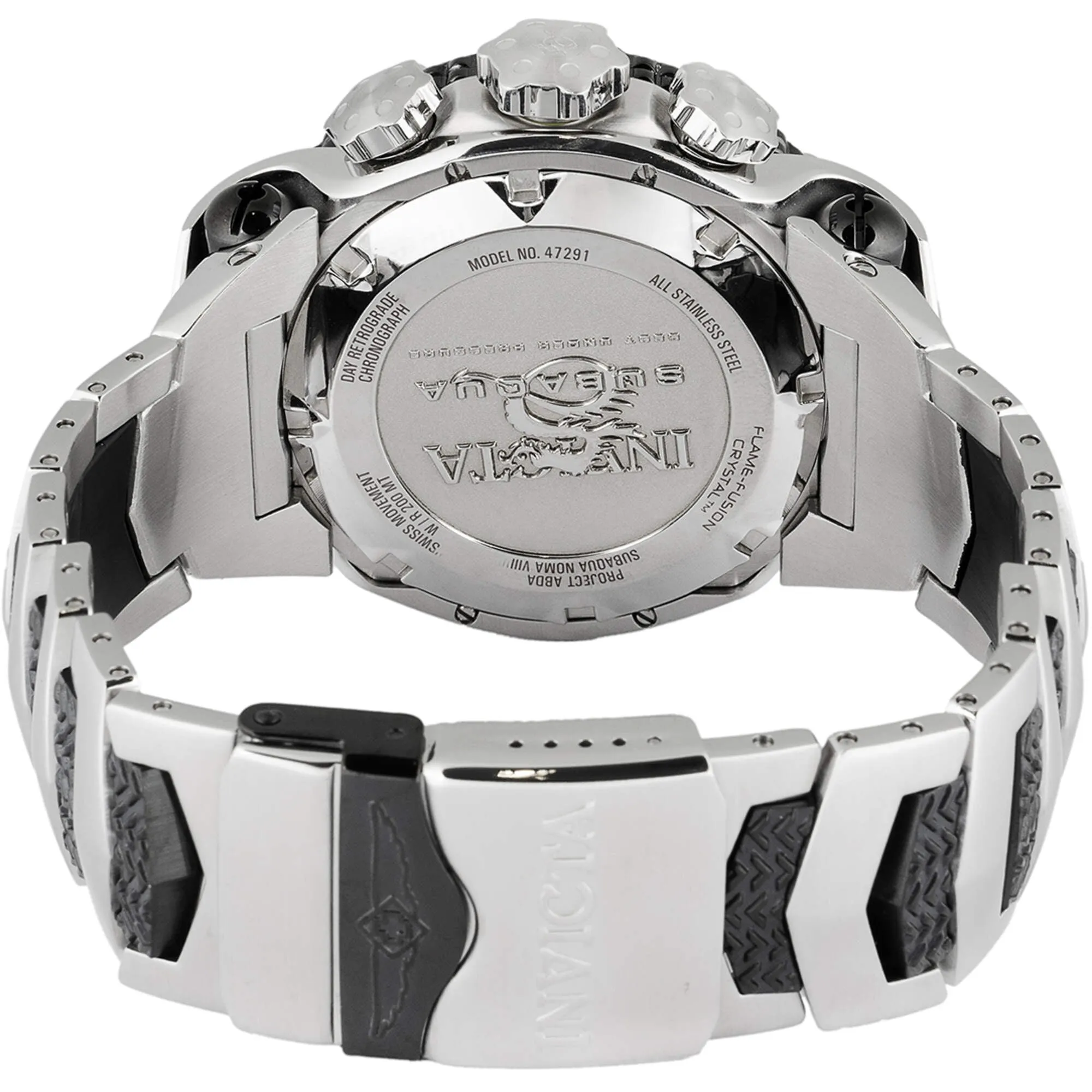 Invicta Men's Watch - Subaqua Noma VIII Chronograph Black/Silver Tone Bracelet | 47291