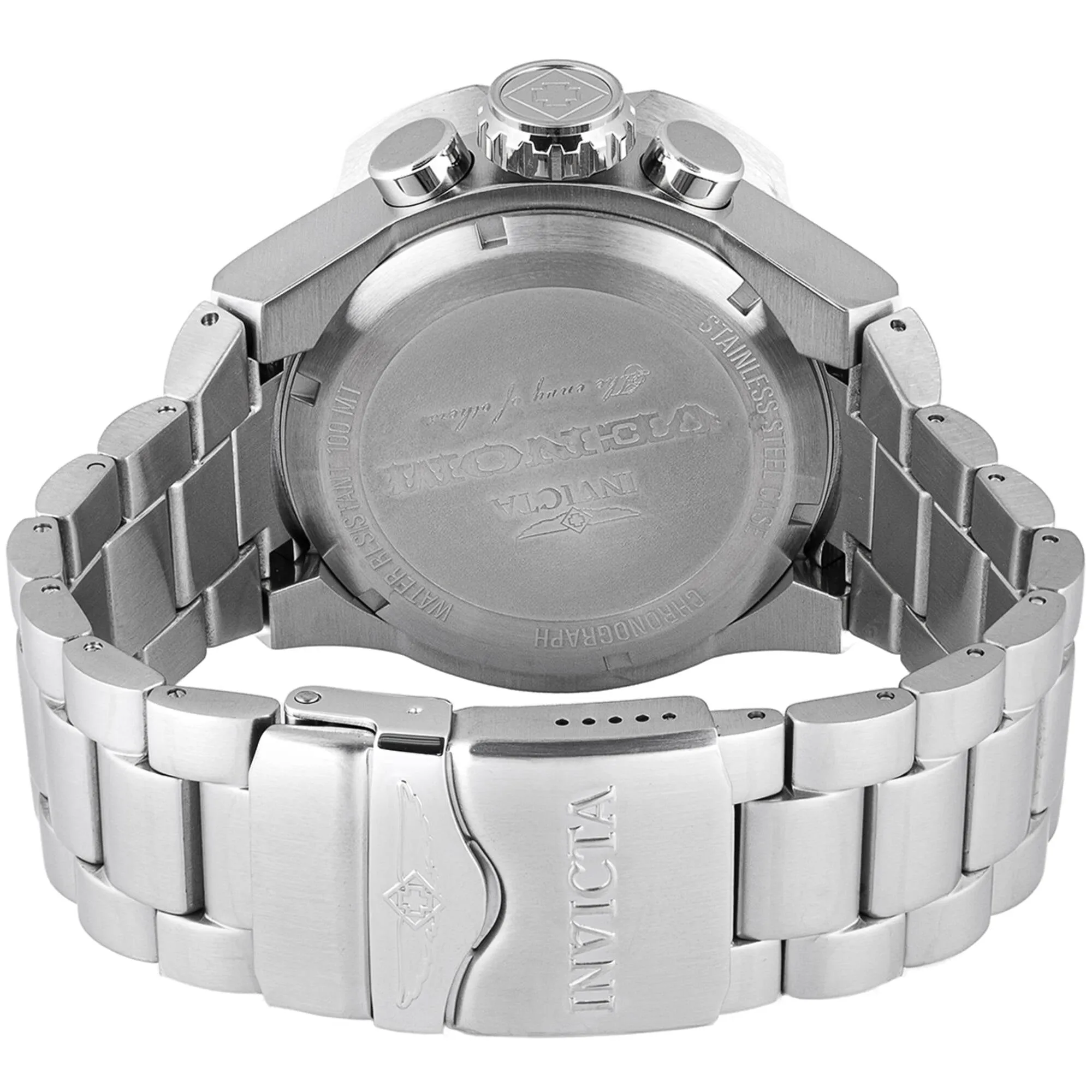 Invicta Men's Watch - Venom Chronograph Black Dial Stainless Steel Bracelet | 47758