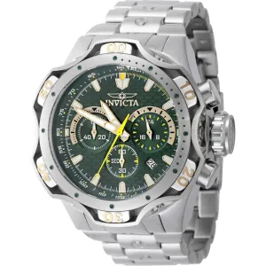 Invicta Men's Watch - Venom Chronograph Green Dial Stainless Steel Bracelet | 47762