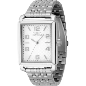 Invicta Men's Watch - Vintage Silver Dial Stainless Steel Bracelet Quartz | 46634