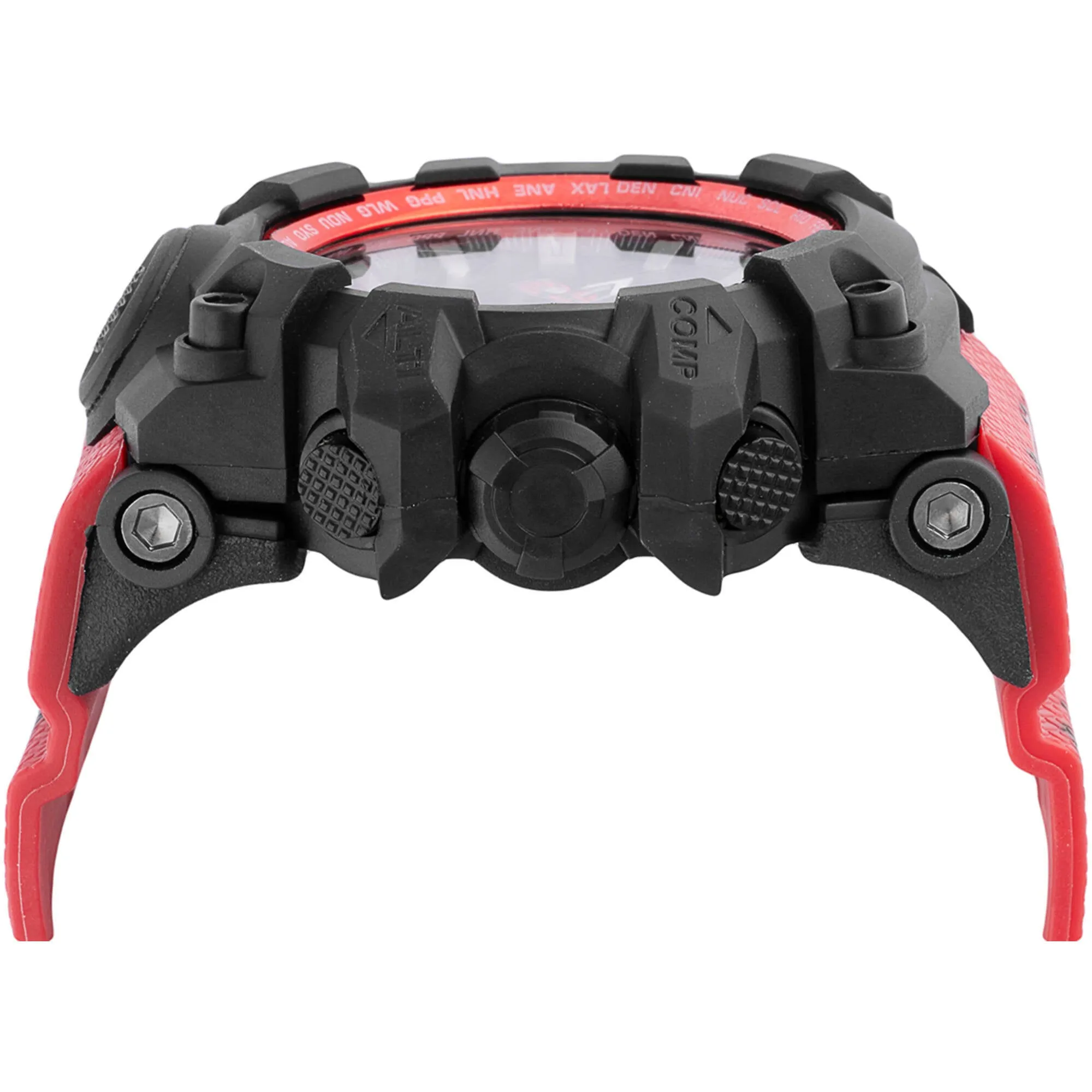 Invicta Unisex Digital Watch - Activa Cold Light Red Silicone Strap Alarm | ACW435-001
