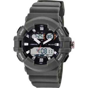 Invicta Unisex Watch - Activa Alarm Analog-Digital Dial Green Strap | ACW496-003
