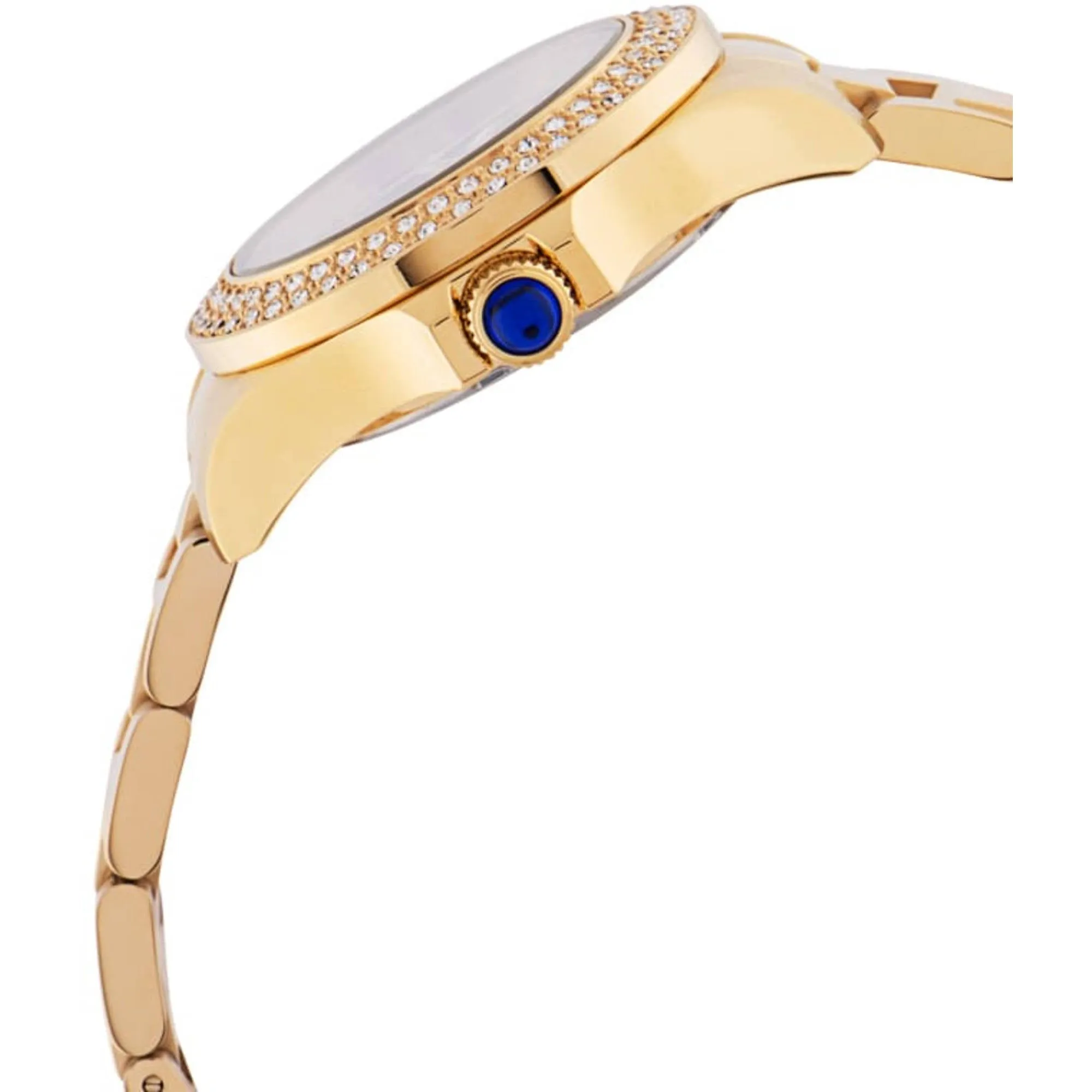 Invicta Women's Watch - Angel Blue Mother of Pearl Dial Yellow Gold Bracelet | 36072