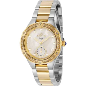 Invicta Women's Watch - Angel Chronograph White MOP Dial Two Tone Bracelet | 40367
