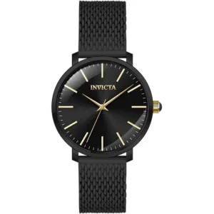 Invicta Women's Watch - Angel Quartz Black Dial Stainless Steel Bracelet | 45149