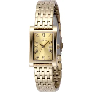 Invicta Women's Watch - Angel Quartz Gold Tone Dial Stainless Steel Bracelet | 48143