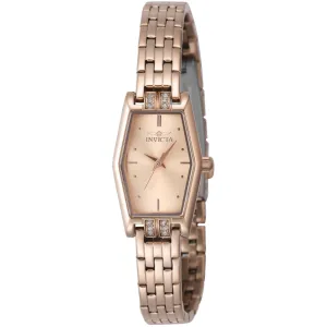 Invicta Women's Watch - Angel Quartz Rose Gold Tone Brass Dial Steel Bracelet | 48133