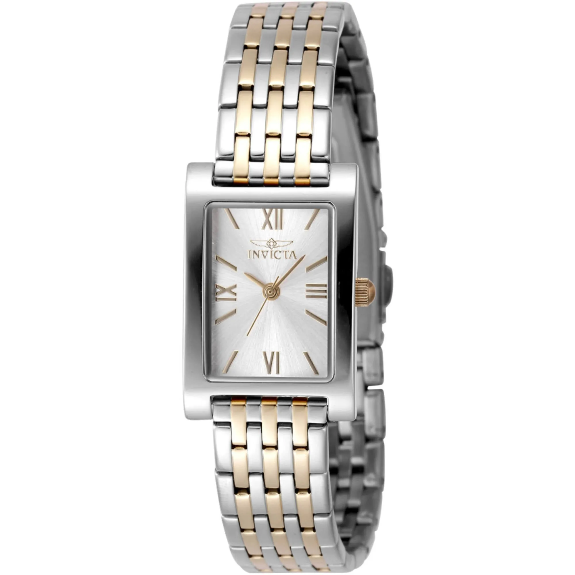 Invicta Women's Watch - Angel Quartz Silver Brass Dial Two Tone Steel Bracelet | 48148